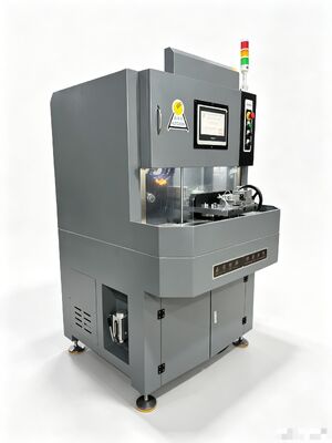 AF020model is a dual-position rotary automatic precision cutting machine for half-cutting of silicon steel/nanocrystalline/amorphous/iron-silicon-aluminum/iron powder cores/magnetic cores in two stage