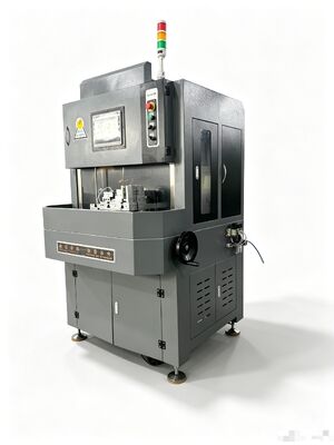 AF020model is a dual-position rotary automatic precision cutting machine for half-cutting of silicon steel/nanocrystalline/amorphous/iron-silicon-aluminum/iron powder cores/magnetic cores in two stage
